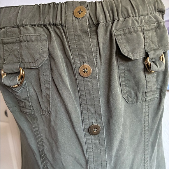 Cache Olive Green Utility Tencel Dress - Picture 4 of 6